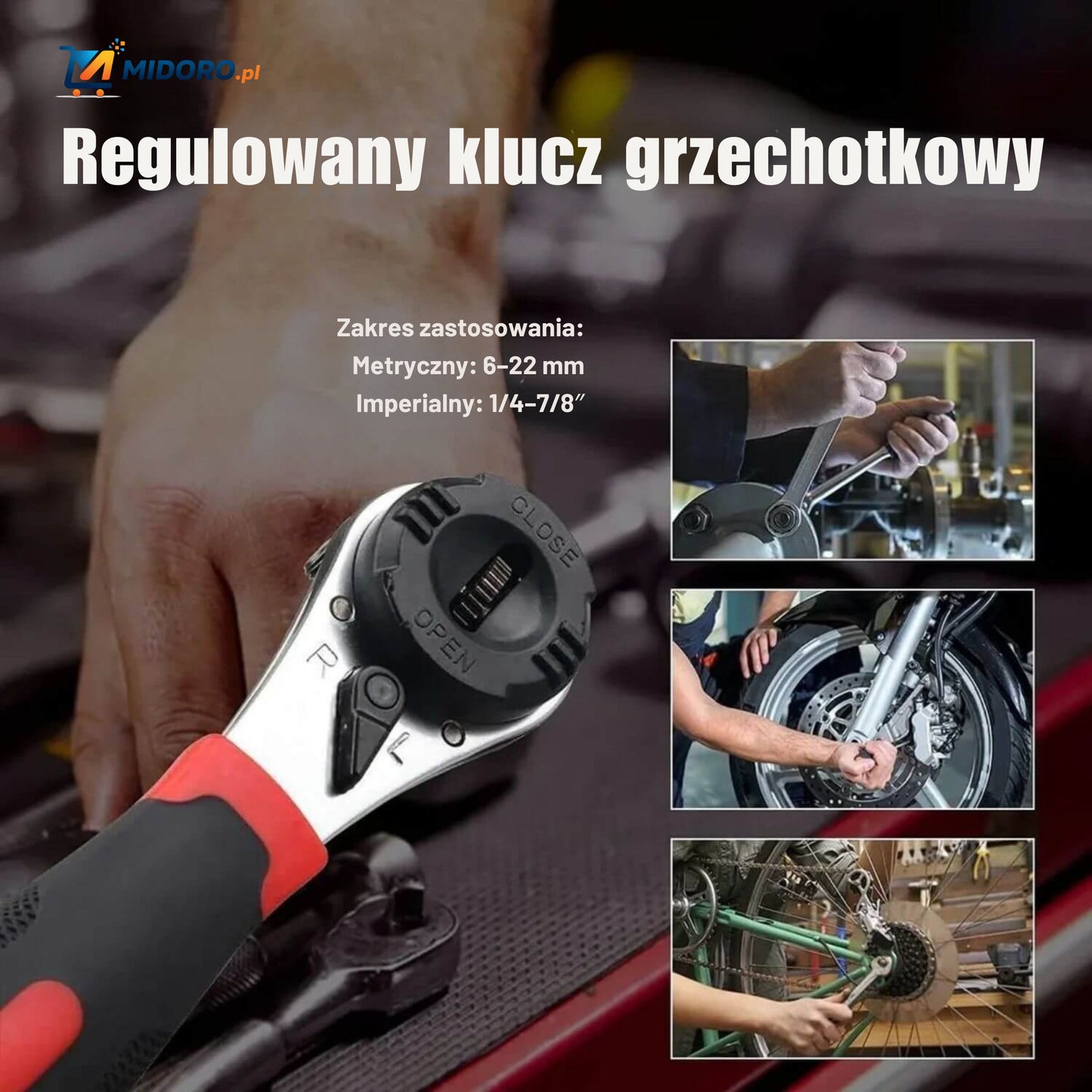ProTool™ 6-w-1 | Zestaw wielofunkcyjny – Szczypce, Ściągacz do drutu, Klucz nasadowy!