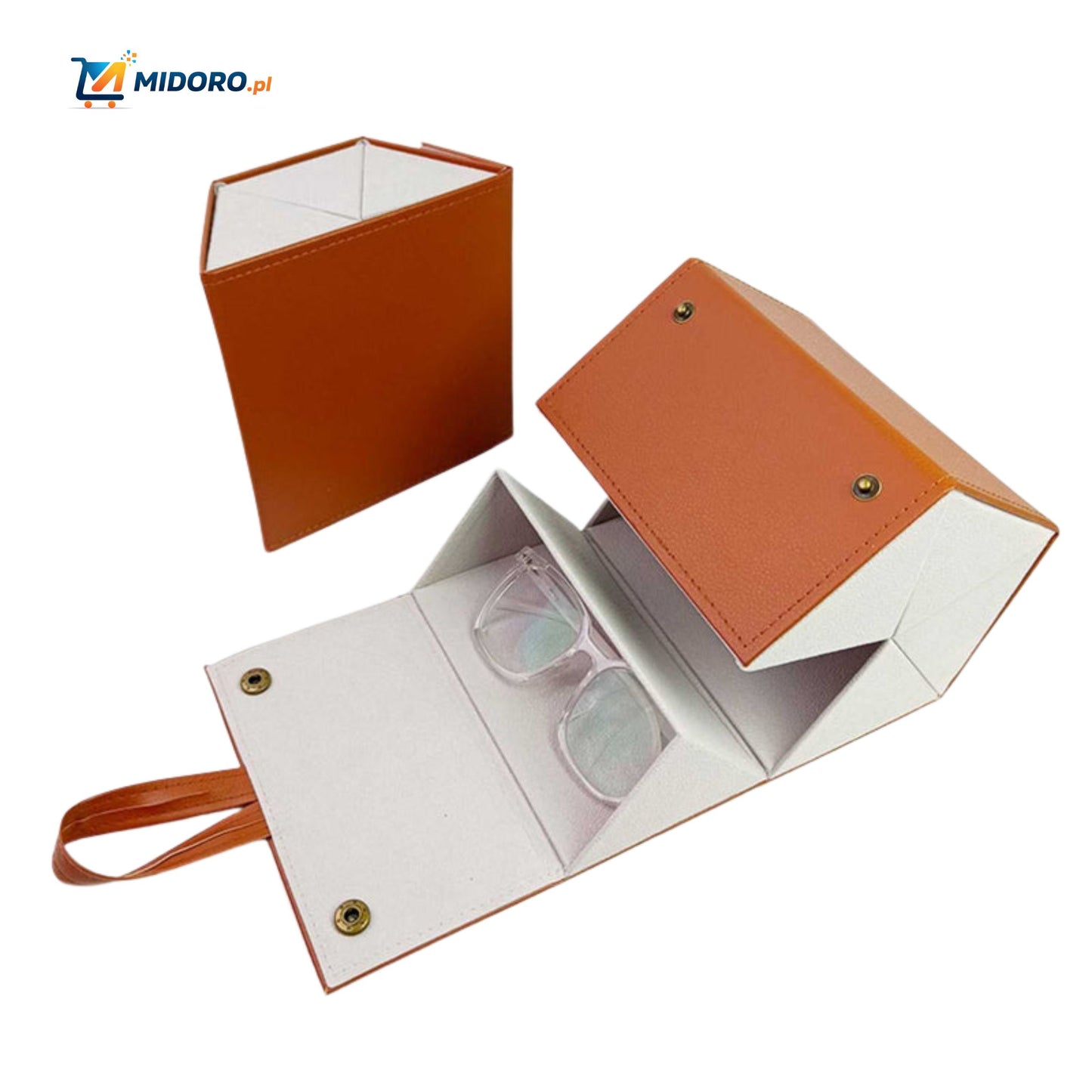 Optigarde™ Etui na okulary | Wielokieszeniowe, Składane i Oszczędzające Miejsce