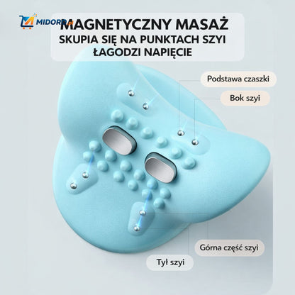 NeckEase™ Poduszka Masująca | Masaż Knetowy, EMS i Terapia Ciepłem