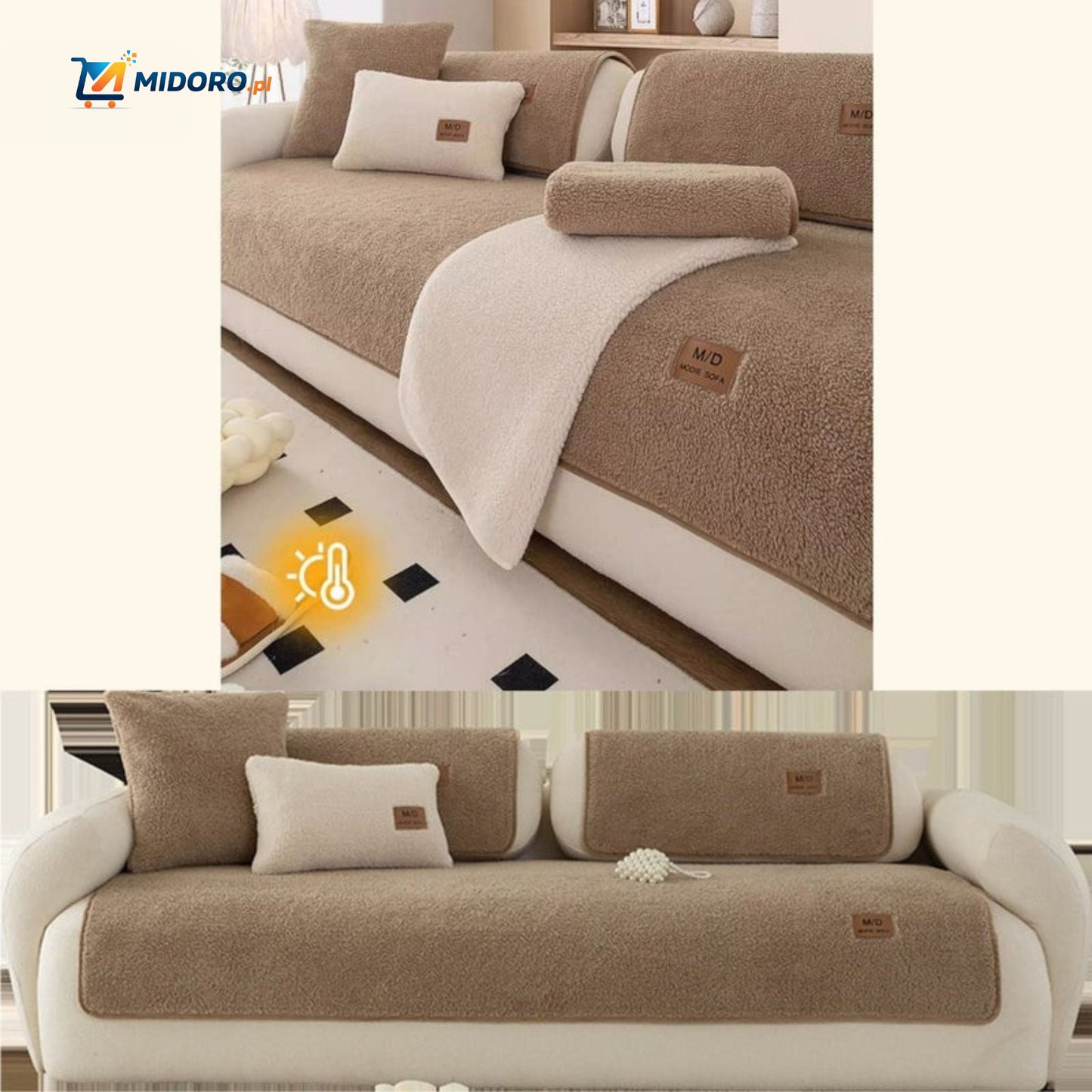 LuxeLamb™ Pokrowiec na Sofę | Miękki Design z Owczej Wełny dla Ciepła i Elegancji!