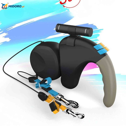 TweeTrek™ Smycz dla psów | Automatyczna, Wciągana & Dla 2 Psów