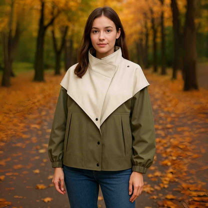 AquaShell™ Damska Kurtka | Wodoodporna, Oversized & Stylowa