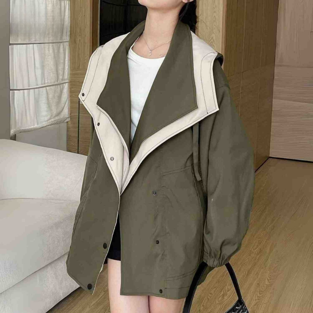 AquaShell™ Damska Kurtka | Wodoodporna, Oversized & Stylowa