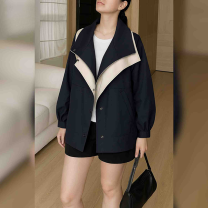 AquaShell™ Damska Kurtka | Wodoodporna, Oversized & Stylowa