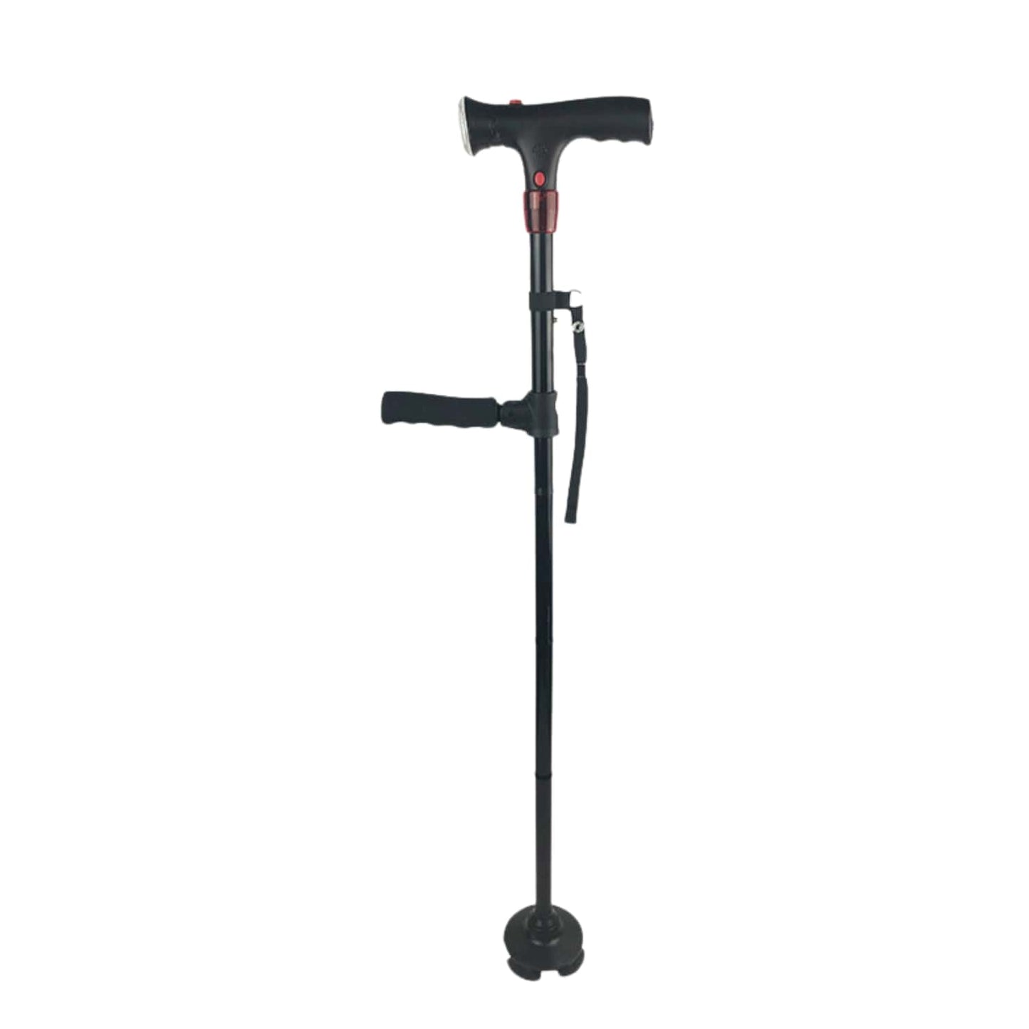 AluCare™ Składana Laska – Regulowana z Oświetleniem LED i Stopą Antypoślizgową