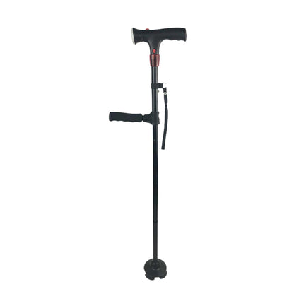 AluCare™ Składana Laska – Regulowana z Oświetleniem LED i Stopą Antypoślizgową