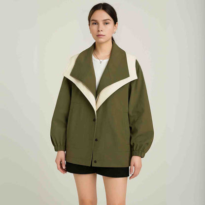 AquaShell™ Damska Kurtka | Wodoodporna, Oversized & Stylowa