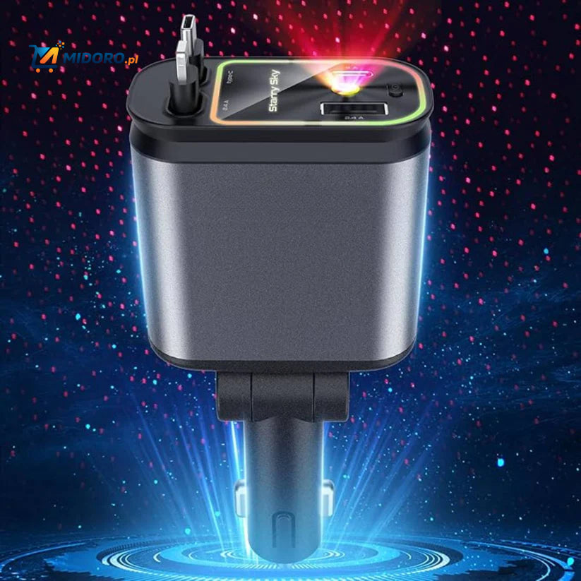 AutoCharge™ 120W | 4-w-1 Ładowarka, Super-Szybka, RGB Gwiezdne Niebo!