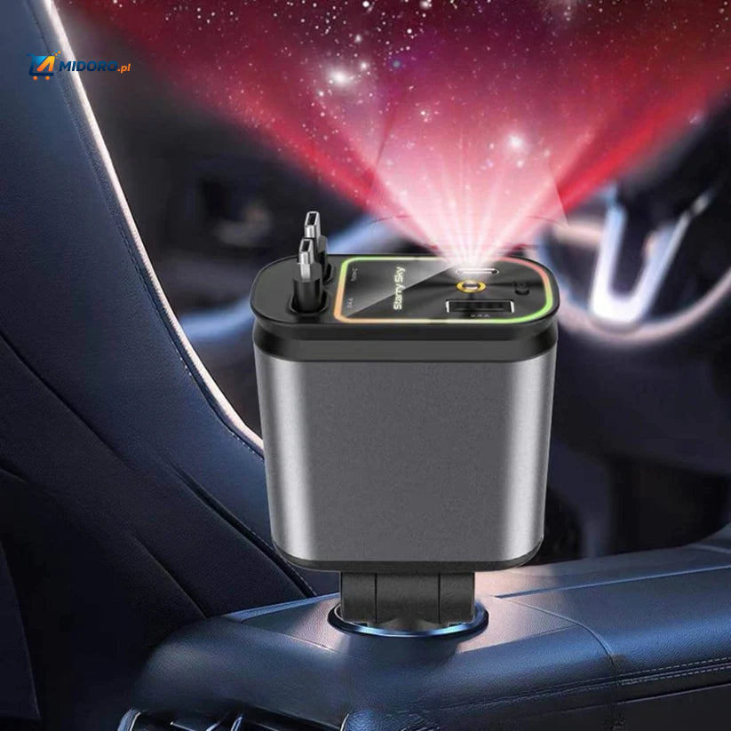 AutoCharge™ 120W | 4-w-1 Ładowarka, Super-Szybka, RGB Gwiezdne Niebo!