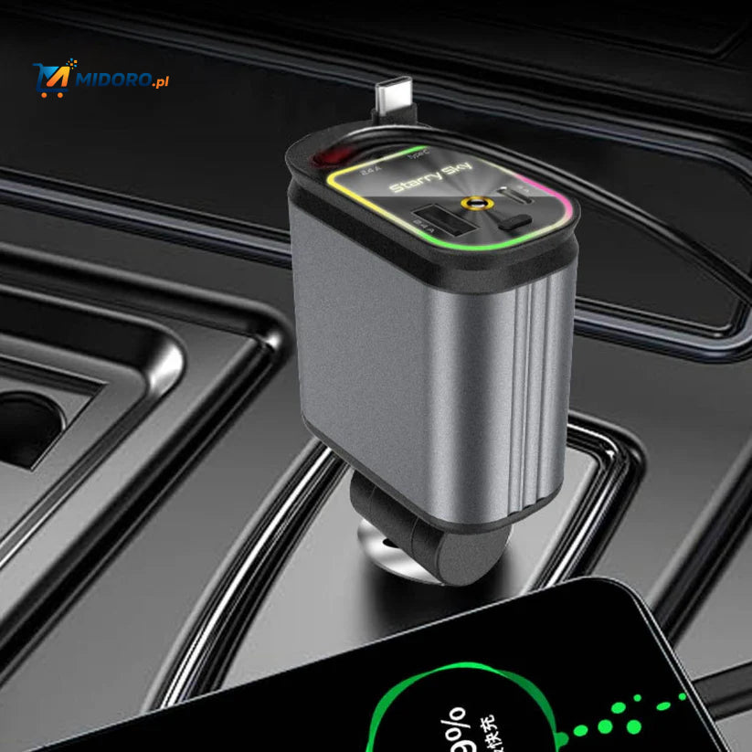 AutoCharge™ 120W | 4-w-1 Ładowarka, Super-Szybka, RGB Gwiezdne Niebo!