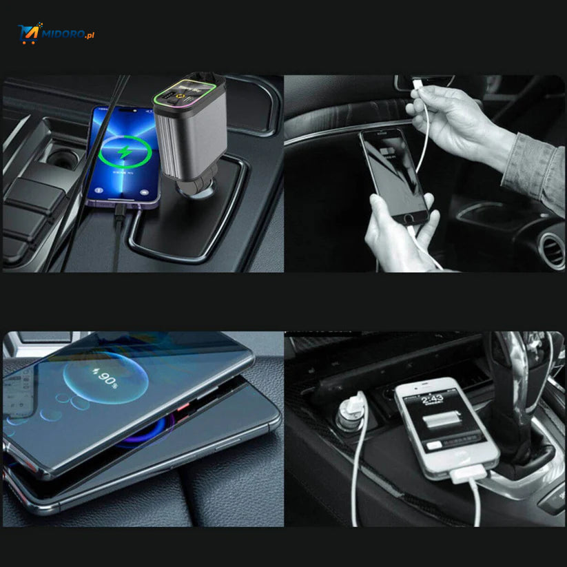 AutoCharge™ 120W | 4-w-1 Ładowarka, Super-Szybka, RGB Gwiezdne Niebo!