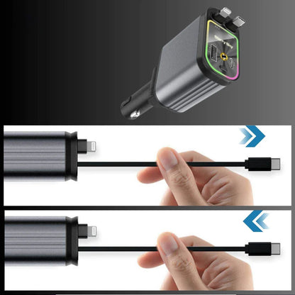 AutoCharge™ 120W | 4-w-1 Ładowarka, Super-Szybka, RGB Gwiezdne Niebo!