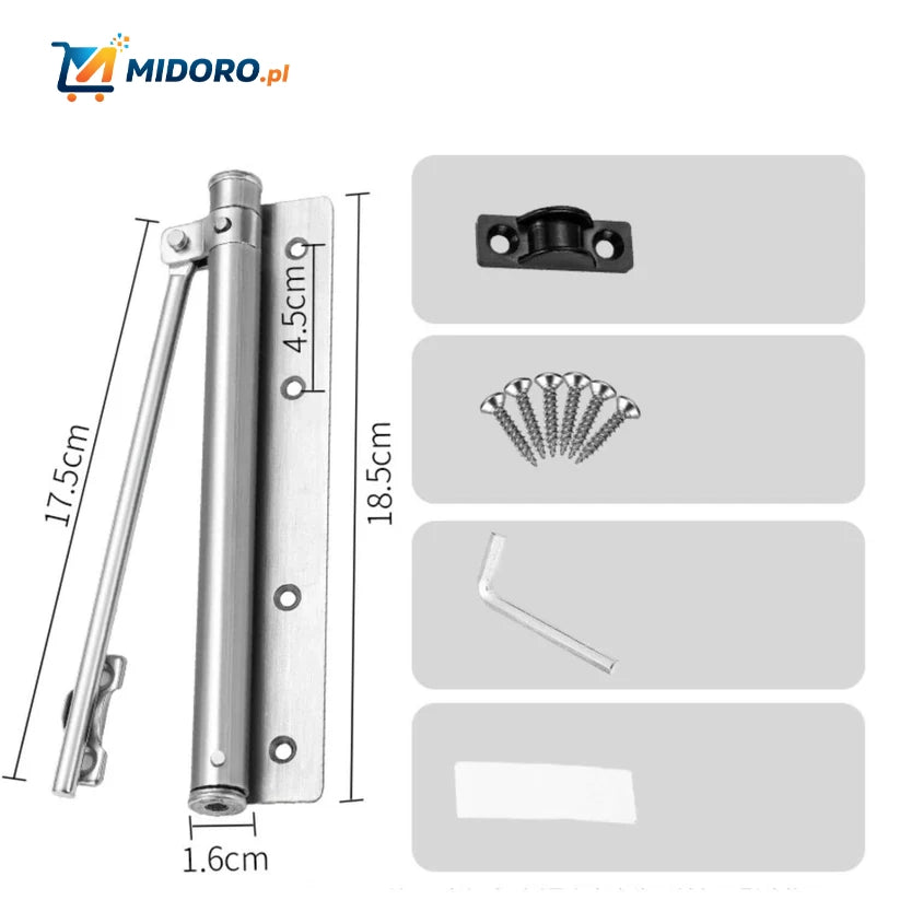 AutoClose™ Zamek do drzwi | Hydrauliczny hamulec, Prosty i Trwały!