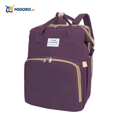 BabyLuxe™ Plecak | Składane Łóżeczko, Ochrona Przed Komarami & Duża Pojemność