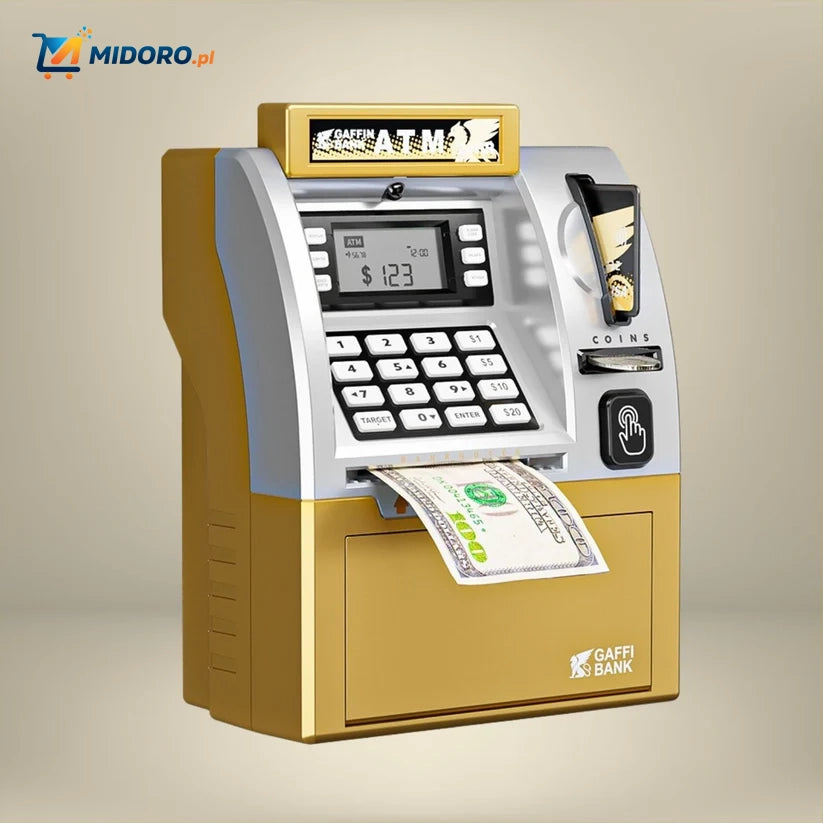 Bankomat™ Skarbonka | Automatyczna, z kodem PIN i dużą pojemnością