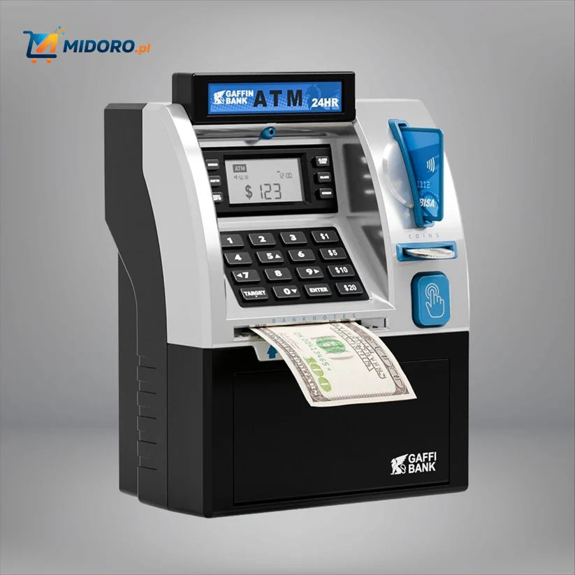 Bankomat™ Skarbonka | Automatyczna, z kodem PIN i dużą pojemnością