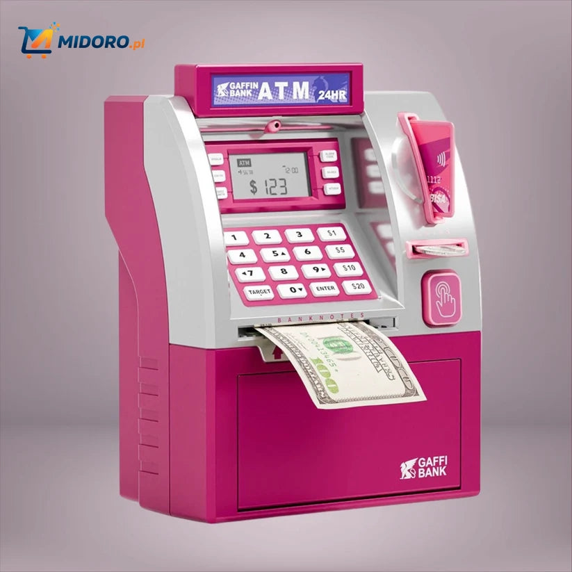 Bankomat™ Skarbonka | Automatyczna, z kodem PIN i dużą pojemnością