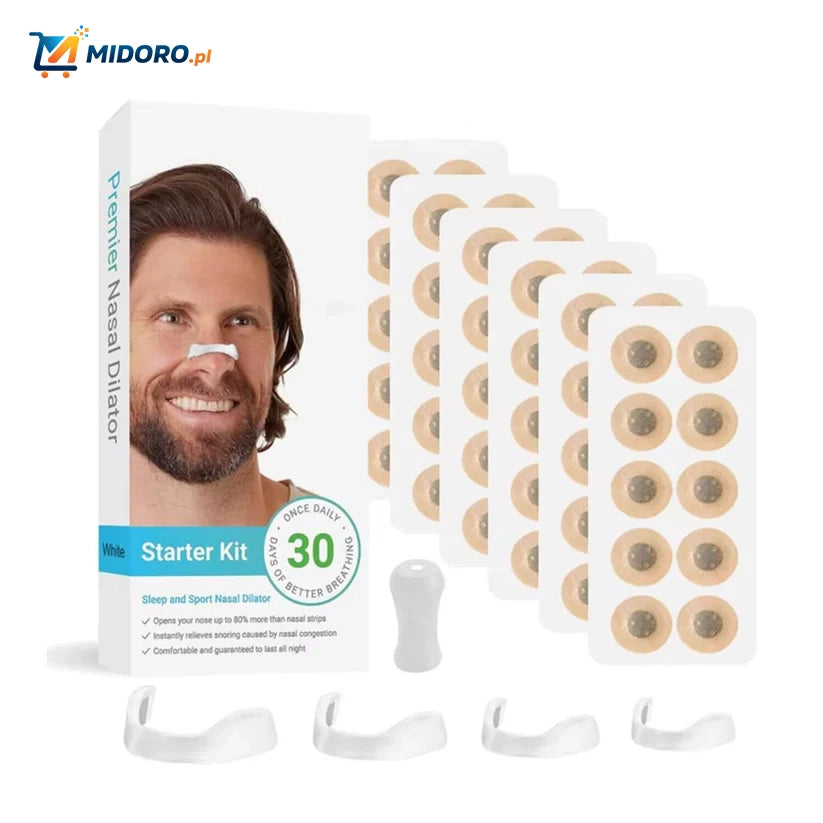 BreatheEase™ Zestaw | Anty-Szumiący, Magnetyczny i Dla Lepszego Snu!