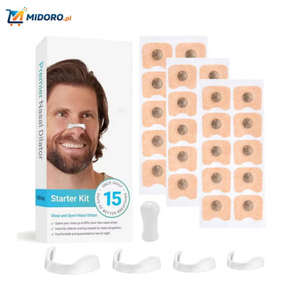 BreatheEase™ Zestaw | Anty-Szumiący, Magnetyczny i Dla Lepszego Snu!