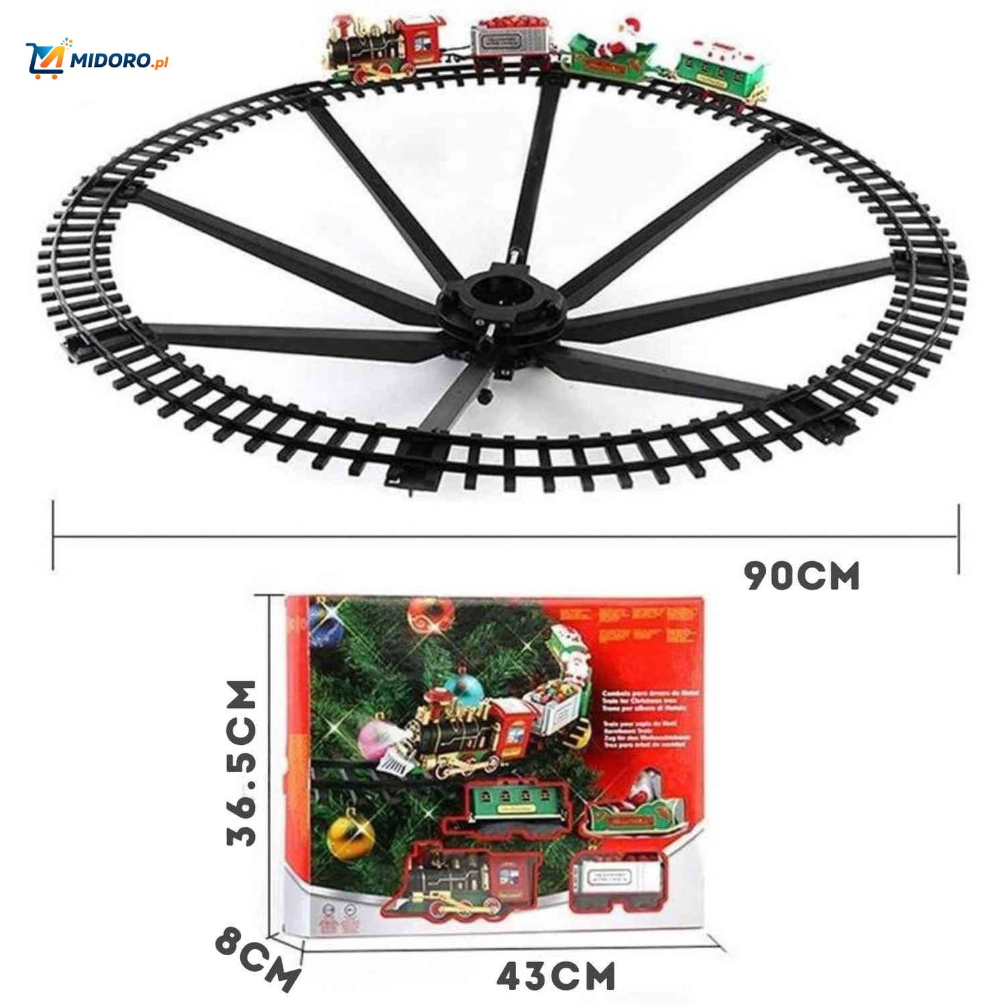 ChristmasRail™ Pociąg | Pociąg Bożonarodzeniowy do Choinki