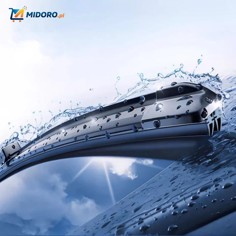 ClearGlide™ Wycieraczka | Czterowarstwowy Gumowy Pasek, Cicha i Uniwersalna Wycieraczka!