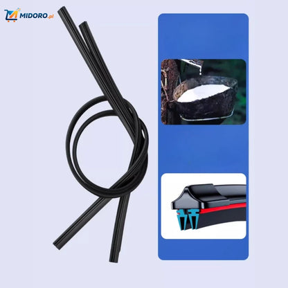 ClearGlide™ Wycieraczka | Czterowarstwowy Gumowy Pasek, Cicha i Uniwersalna Wycieraczka!