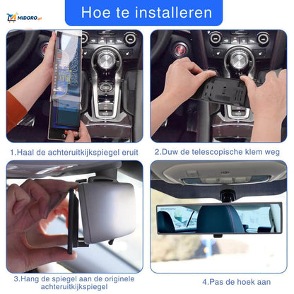 ClearView™ Szeroka Lusterko Wsteczne – Zobacz również martwe pole, HD i Antyodblaskowe