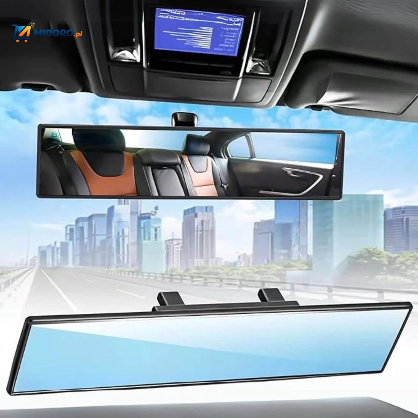 ClearView™ Szeroka Lusterko Wsteczne – Zobacz również martwe pole, HD i Antyodblaskowe