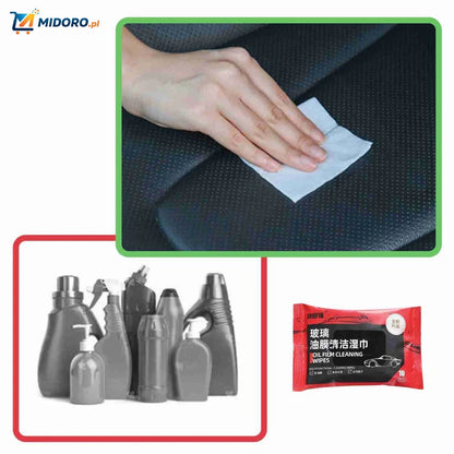 ClearView™ Chusteczki | Bez Tłuszczu, Bez Smug i Bez Wody