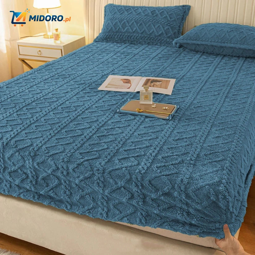 Fleece Prześcieradło + Gratis Poszewki na Poduszki | Super Wygodne i Miękkie!