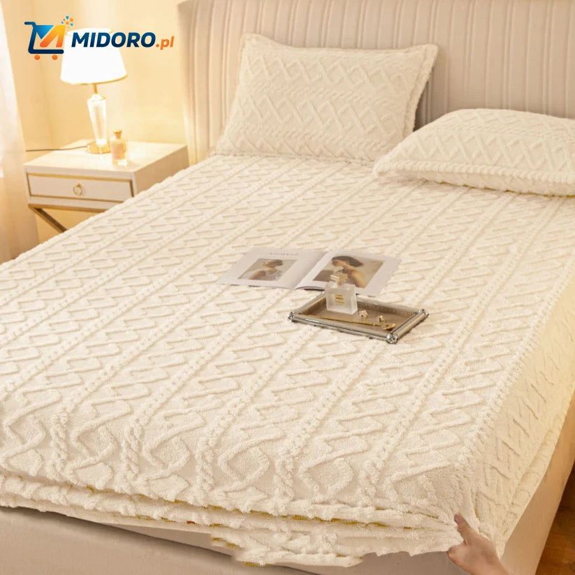 Fleece Prześcieradło + Gratis Poszewki na Poduszki | Super Wygodne i Miękkie!