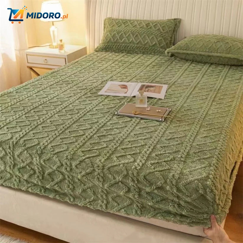 Fleece Prześcieradło + Gratis Poszewki na Poduszki | Super Wygodne i Miękkie!