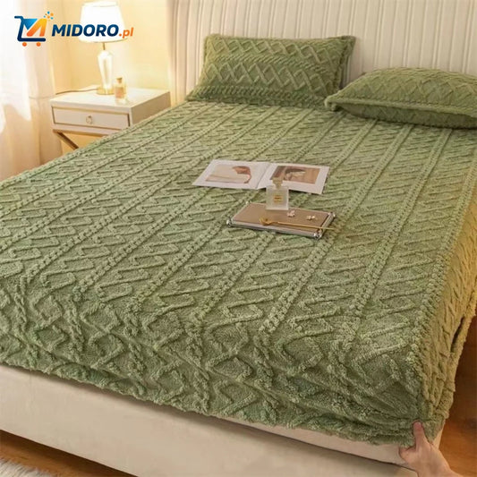 Fleece Prześcieradło + Gratis Poszewki na Poduszki | Super Wygodne i Miękkie!
