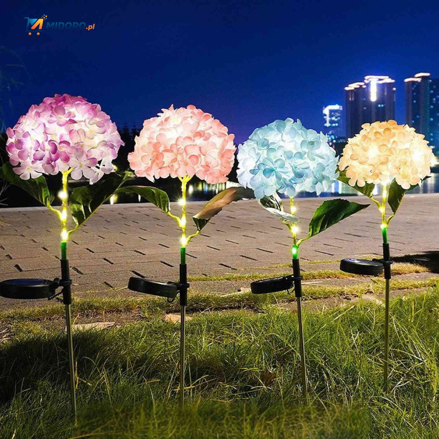 Florora™ Lantaarn | Energia słoneczna, dekoracyjne światło kwiatowe, atmosfera ogrodu