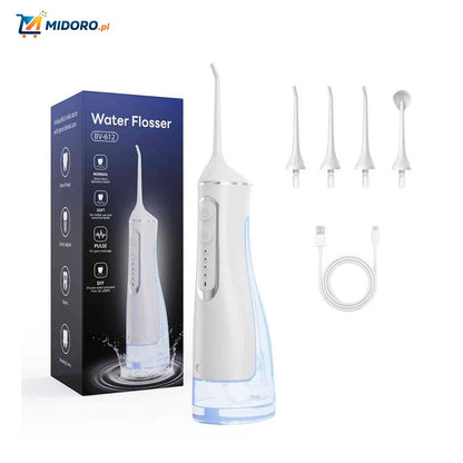 Flosso™ Waterflosser | Bezprzewodowy, Kompaktowy i Skuteczny Wybielacz