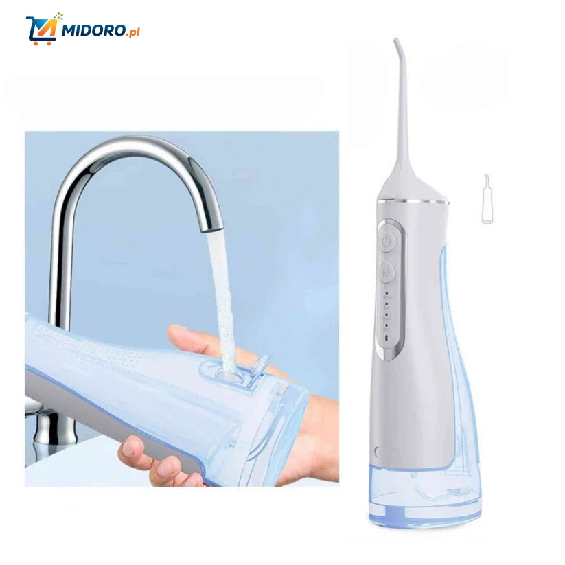 Flosso™ Waterflosser | Bezprzewodowy, Kompaktowy i Skuteczny Wybielacz