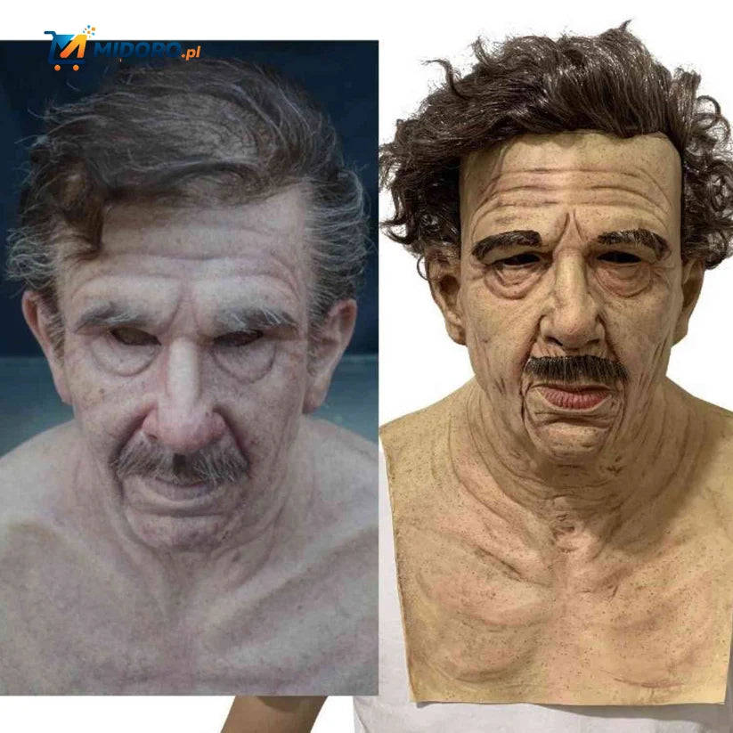 Gerontix™ Maska | Realistyczny lateks, oddychający i idealny na Halloween