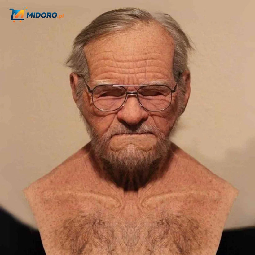 Gerontix™ Maska | Realistyczny lateks, oddychający i idealny na Halloween