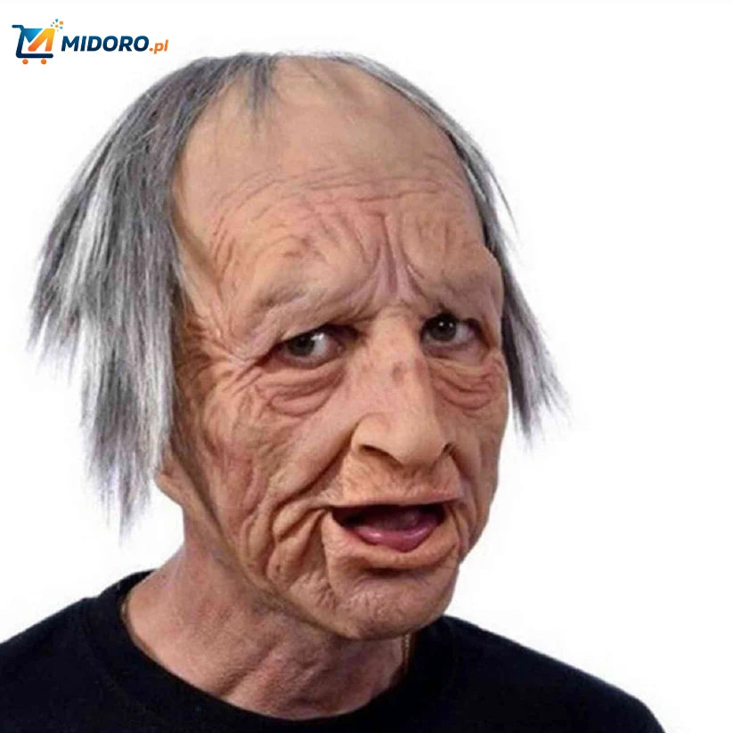 Gerontix™ Maska | Realistyczny lateks, oddychający i idealny na Halloween