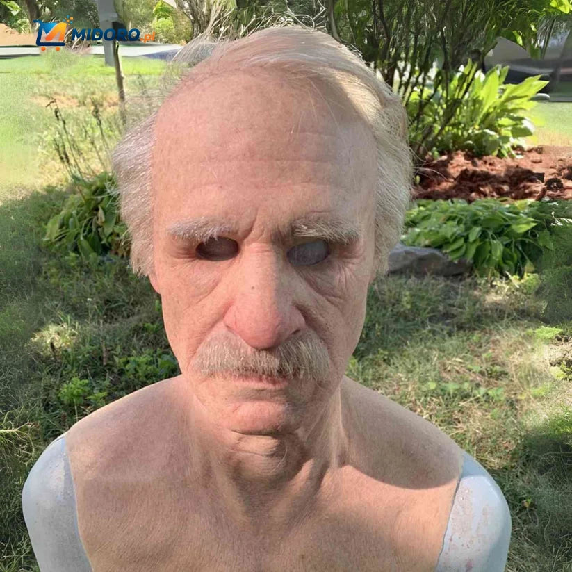 Gerontix™ Maska | Realistyczny lateks, oddychający i idealny na Halloween