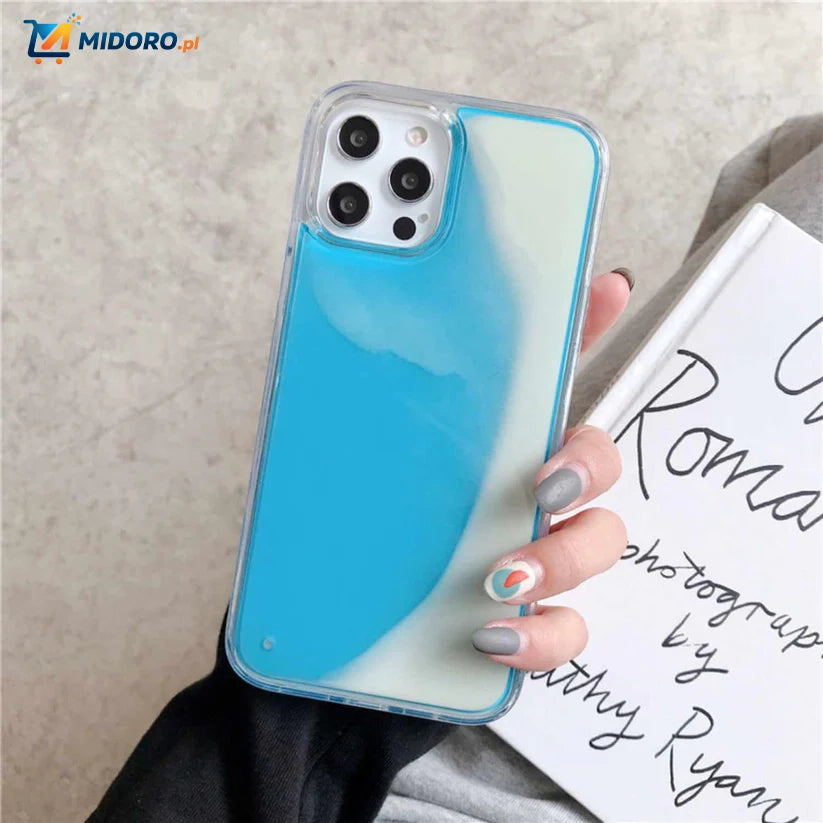 GlowSand™ Etui na telefon | Świecący, Ruchomy Piasek i Odporny na Upadki