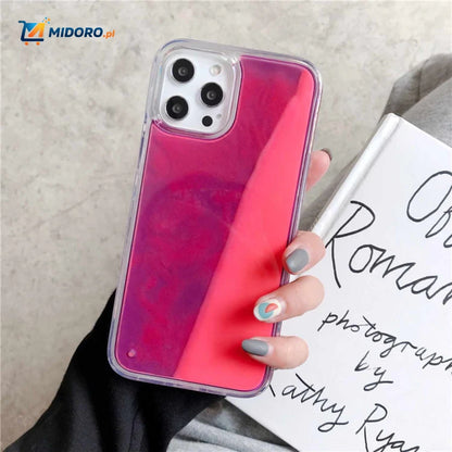 GlowSand™ Etui na telefon | Świecący, Ruchomy Piasek i Odporny na Upadki