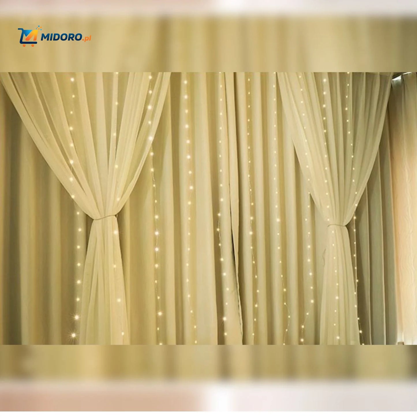 GlowStrand™ LED Zasłona | USB, Wodoodporna, Kolorowa i Z Pilotem!