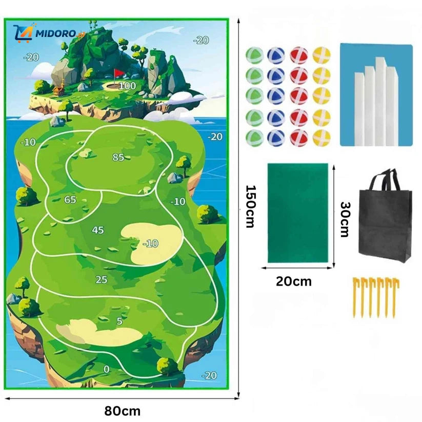 GolfEase™ Golfmat | Trening Uderzeń z Realistyczną Trawą i Opcją Superkleju