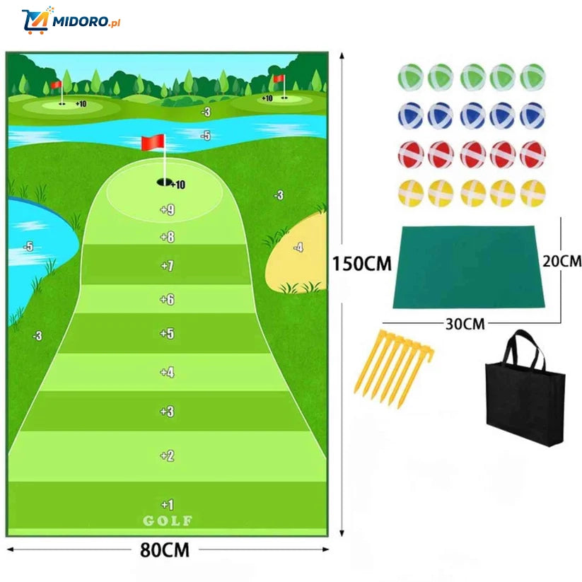 GolfEase™ Golfmat | Trening Uderzeń z Realistyczną Trawą i Opcją Superkleju