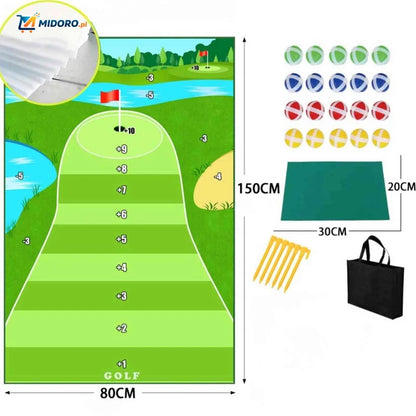 GolfEase™ Golfmat | Trening Uderzeń z Realistyczną Trawą i Opcją Superkleju