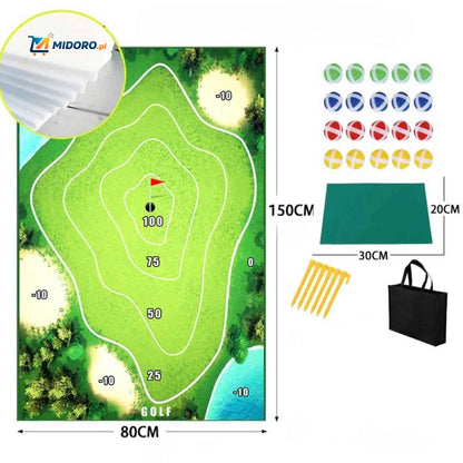 GolfEase™ Golfmat | Trening Uderzeń z Realistyczną Trawą i Opcją Superkleju
