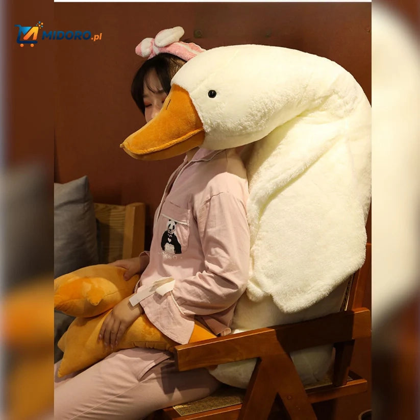 Goosy™ Poduszka | Supermiękka Duża Biała Gęś, Idealny Towarzysz Snów!