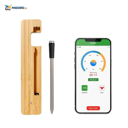 GrillGuard™ Thermo | Bezprzewodowy, Wodoodporny & Idealnie Upieczone Mięso!