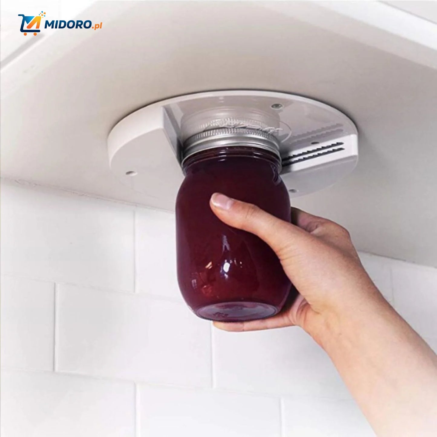 GripEase™ Otwieracz | Otwieranie Słoików i Butelek pod Kuchennym Blatem